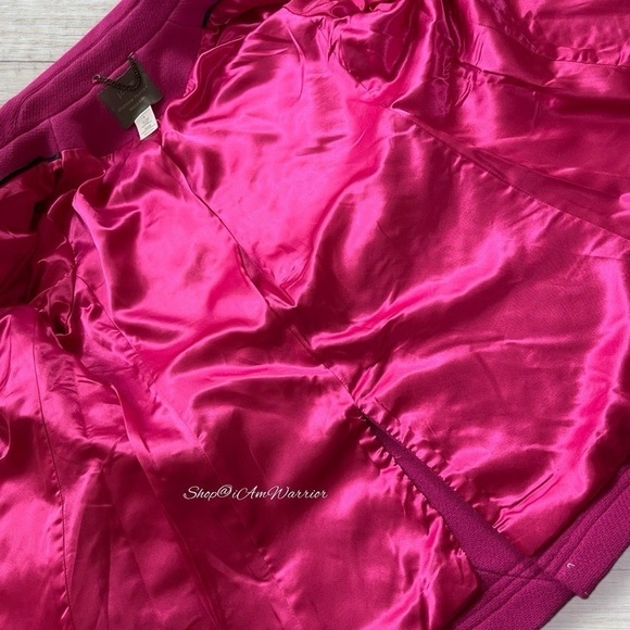 J. Crew fuchsia pink double breasted stadium cloth peacoat *shop@iamwarrior - Picture 11 of 13